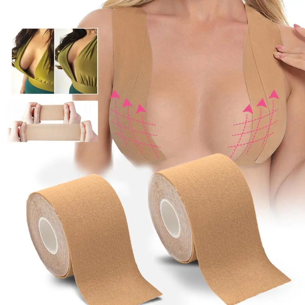 

1 Roll Chest Lift Tape Protective Adjustable Sticky Flexible Invisible Prevent Sagging Chest Sticker Breast Patches Pad