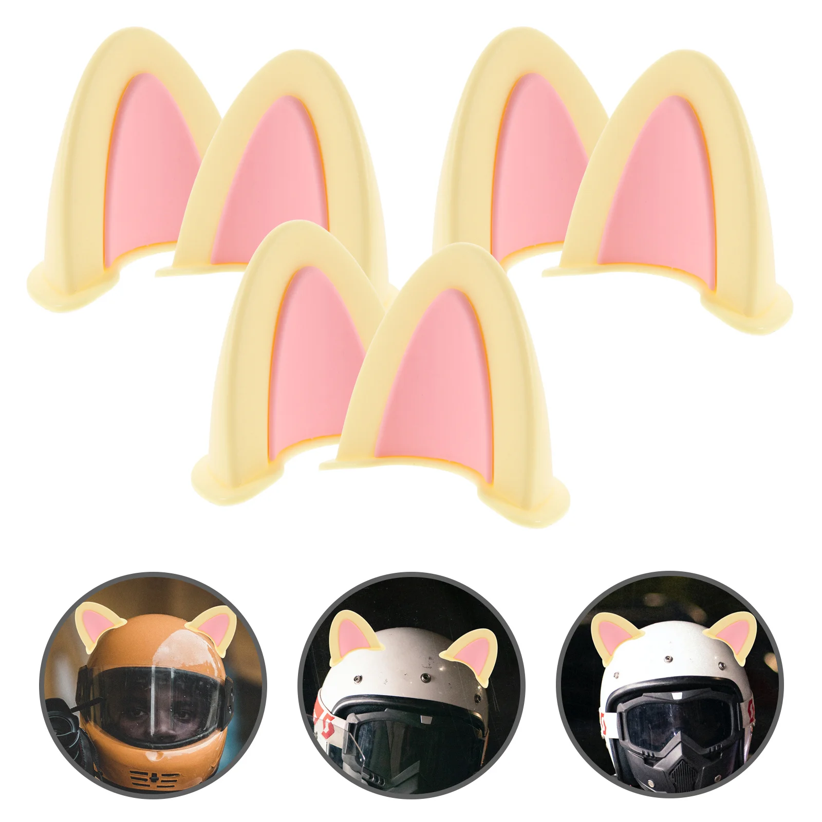 

Cat Ear Decor For Motorcycle Abs Material Kitten Ears Design Accessories For Scooter Animal Ear