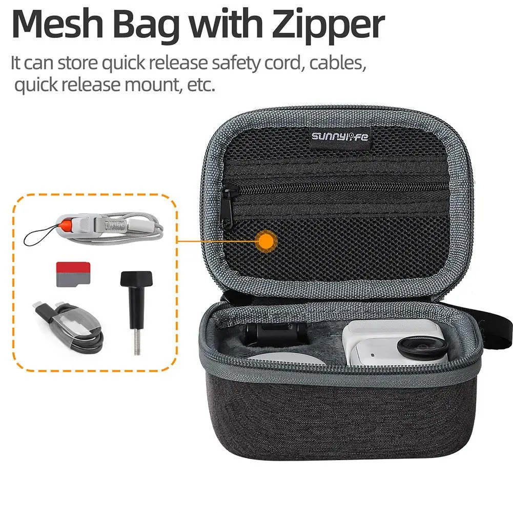 Equipamento de fotografia saco de armazenamento caso para insta360 go ultra superfície à prova dwaterproof água maleta à prova de poeira saco à prova de choque