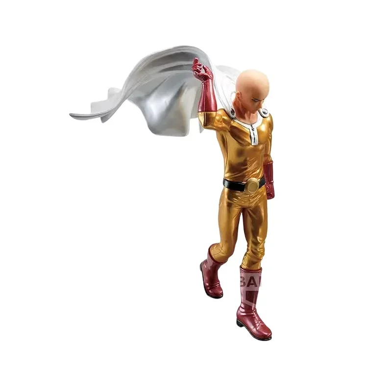 Bandai-Anime Action Figure Toys para Crianças, DXF Premium Original FIGURE-SAITAMA, Cor de Metal, One Punch-Man, Saitama, Presentes