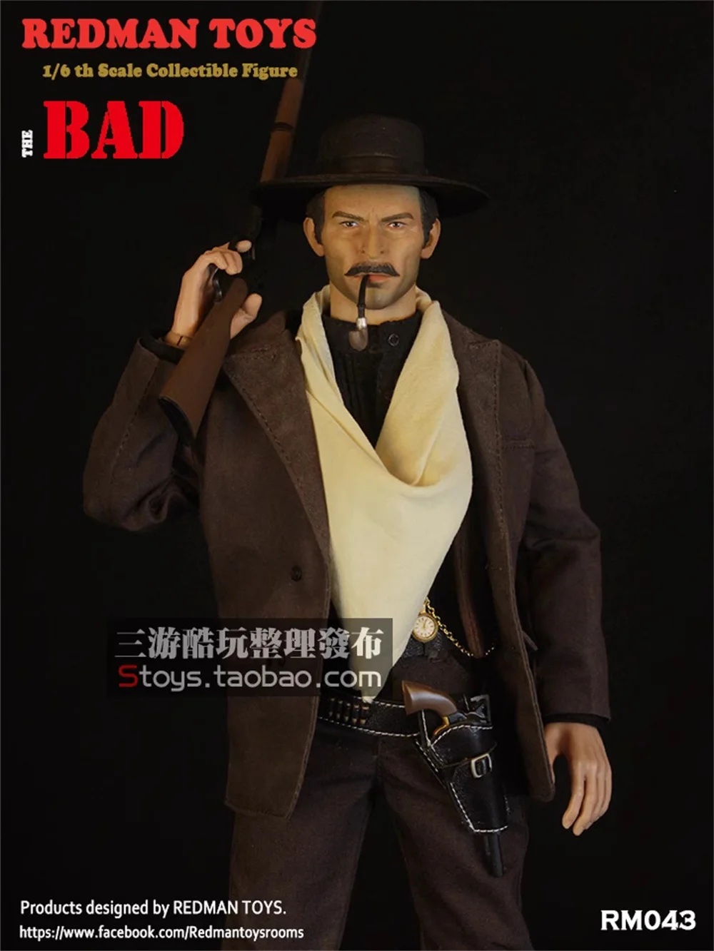 REDMAN RM043 The Bad US. West Cowboy Mayor of Tombstone Town Full Set Action Figure Gift For Fans Collectable 1/6