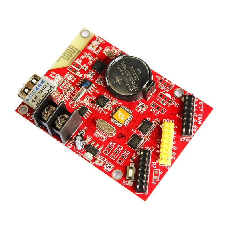 Huidu HD-W60 Одноцветная светодиодная одноцветная карта управления Wi-Fi USB Карта управления Светодиодный пиксельный дисплей 1 HUB08 2 HUB12