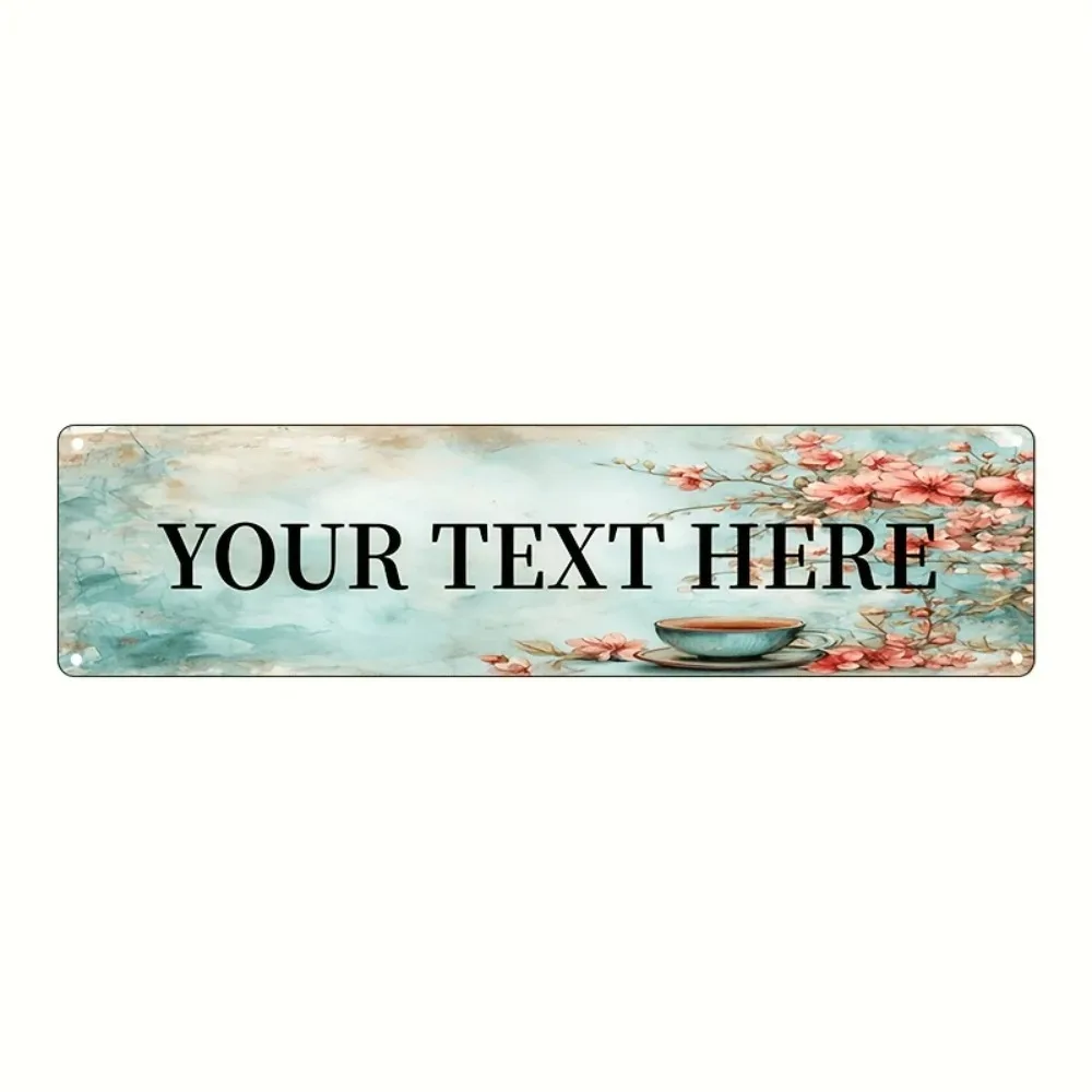 1pc 2D Flat Waterproof Dustproof Easy Hanging Novelty Vintage Custom Metal Wall Sign Personalized Decorative Gift Plaque Indoor