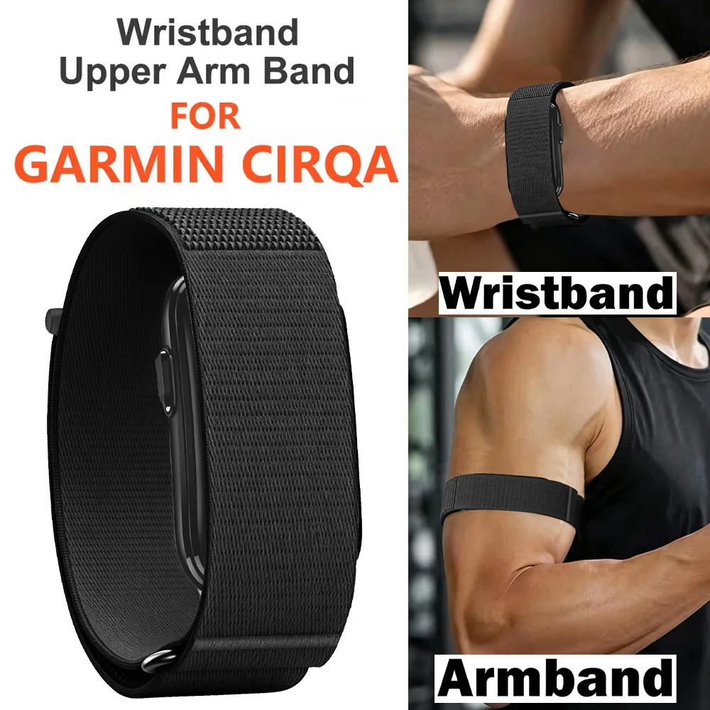 Breathable Nylon Bicep Band Armband For Garmin CIRQA Smart Band Adjustable Sport Men Women Wristband For Garmin CIRQA Smart Band