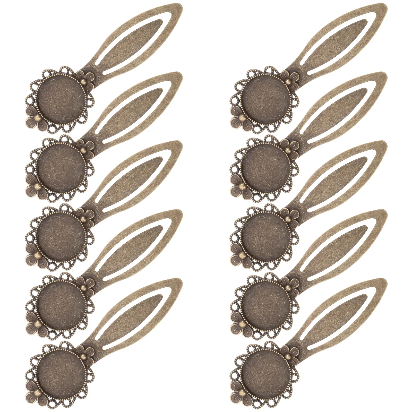 

10pcs Retro Copper Bookmark Unique Vintage Bookmarks Delicate Decorative Tags For Readers Writers Students Teachers Smooth