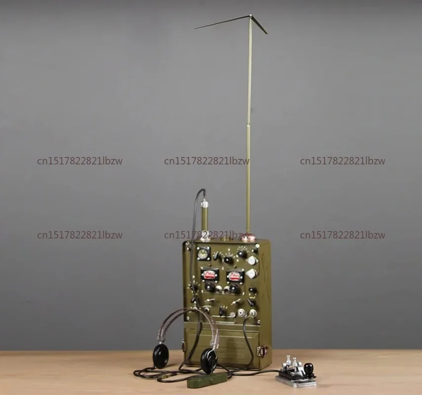 Simulation transmitter model retro radio telegraph creative collection ornament nostalgic old objects photography props