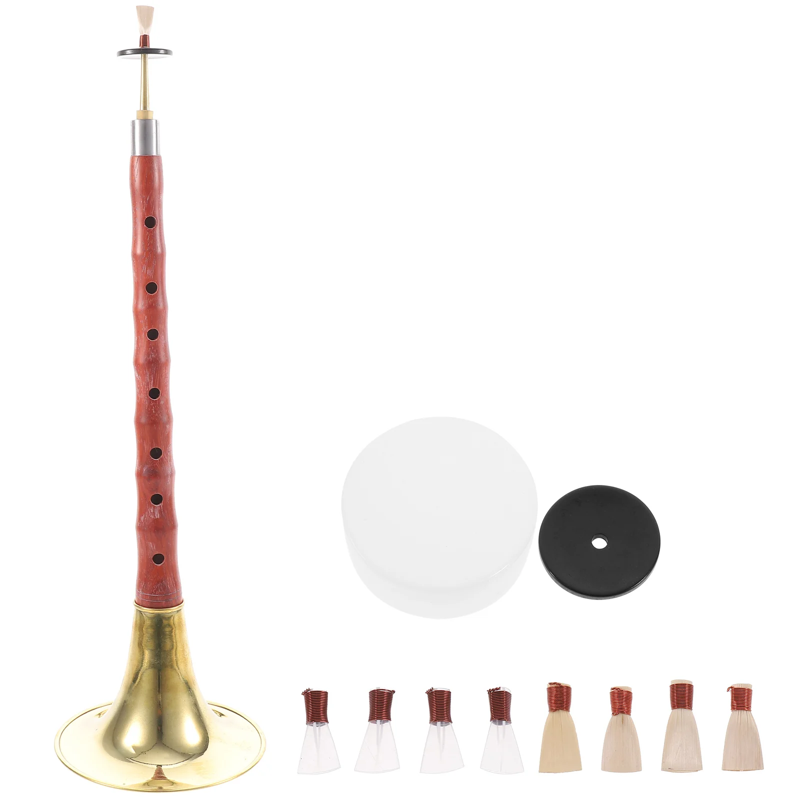 

Rosewood Suona D Tuning Chinese Wind Instrument Plastic Reed Random Color Easy to Play Long Serving Time Musical