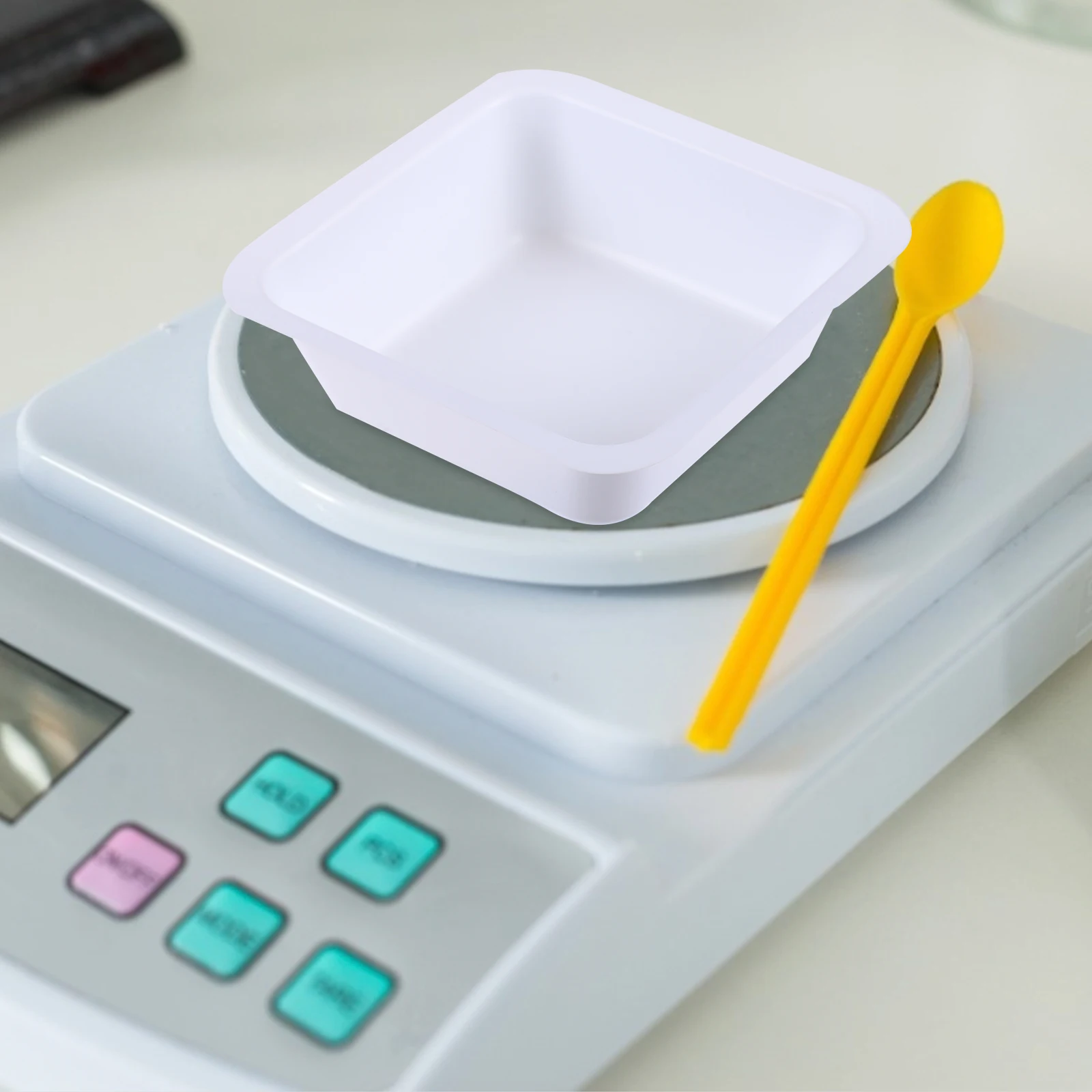 

50pcs Weighing Tray 100Ml Food Safe Disposable Plastic Weigh Boats For Measuring Liquids Solids Powders Lab Teaching Equipment