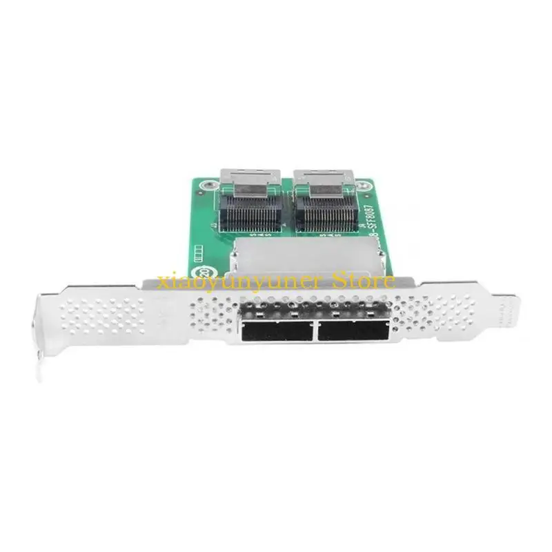 P9JB Double Small SFF 8088 ke SFF 8087 Konverter Adapter dengan PCI Mounting Bracket Berkinerja