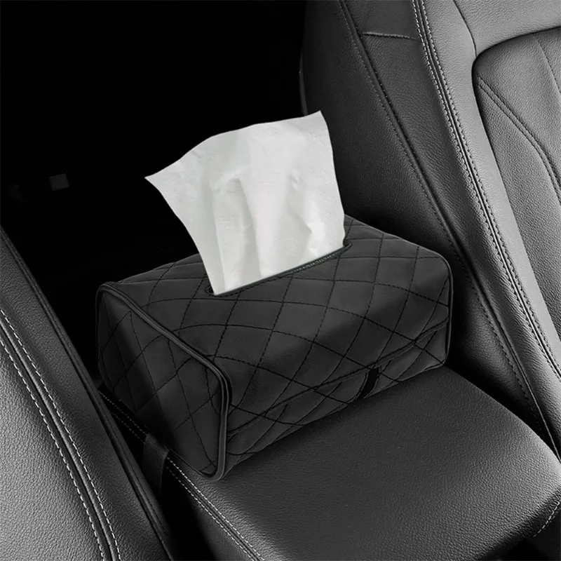 Portatovaglioli in pelle con visiera parasole portatovaglioli da appendere porta maschera per Auto ombreggiatura organizzatore per custodia per Auto