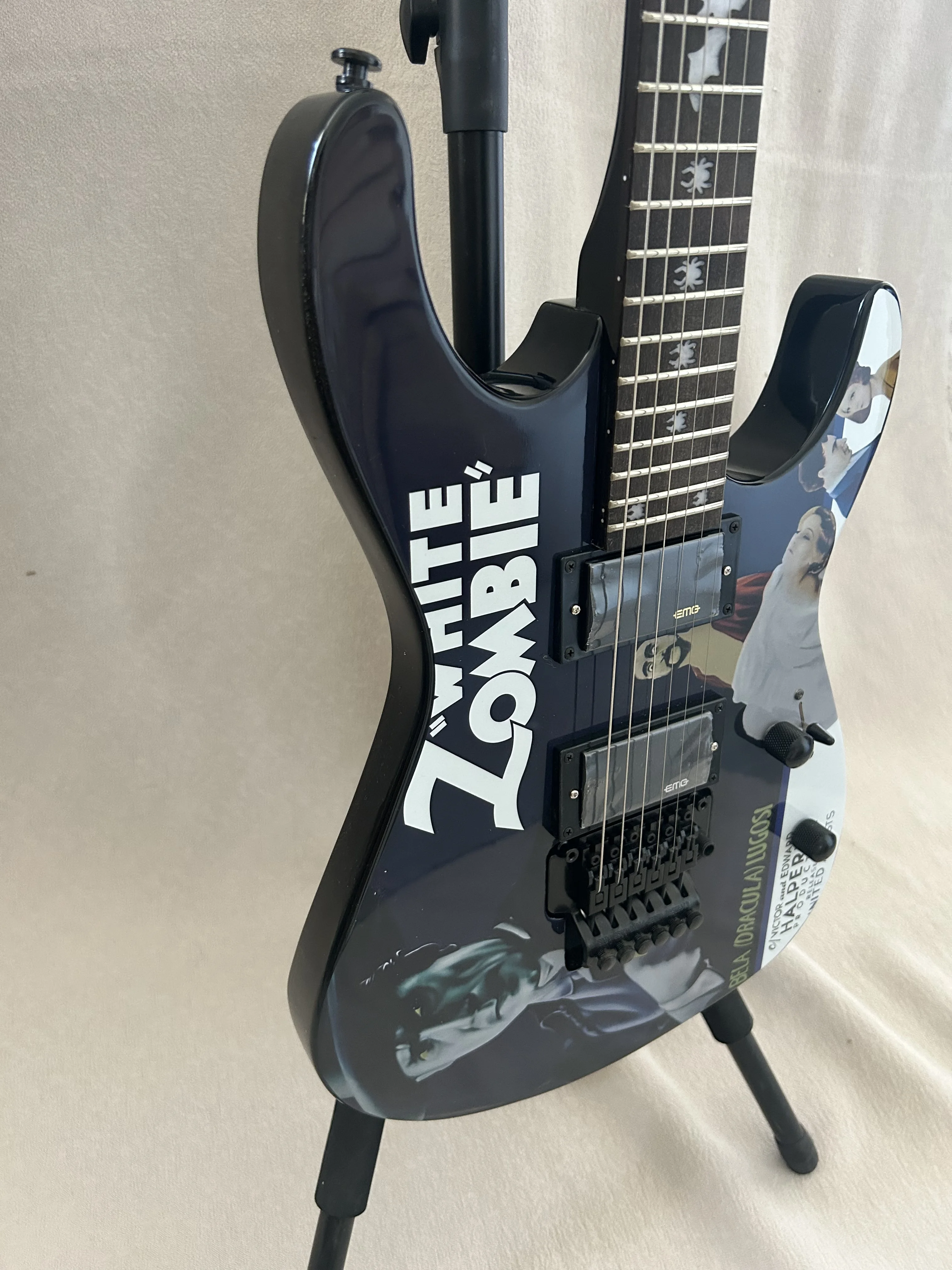 KH-WZ KIRK HAMMETT MODEL جيتار كهربائي EMG Active Pickup Floydrose Vibrato
