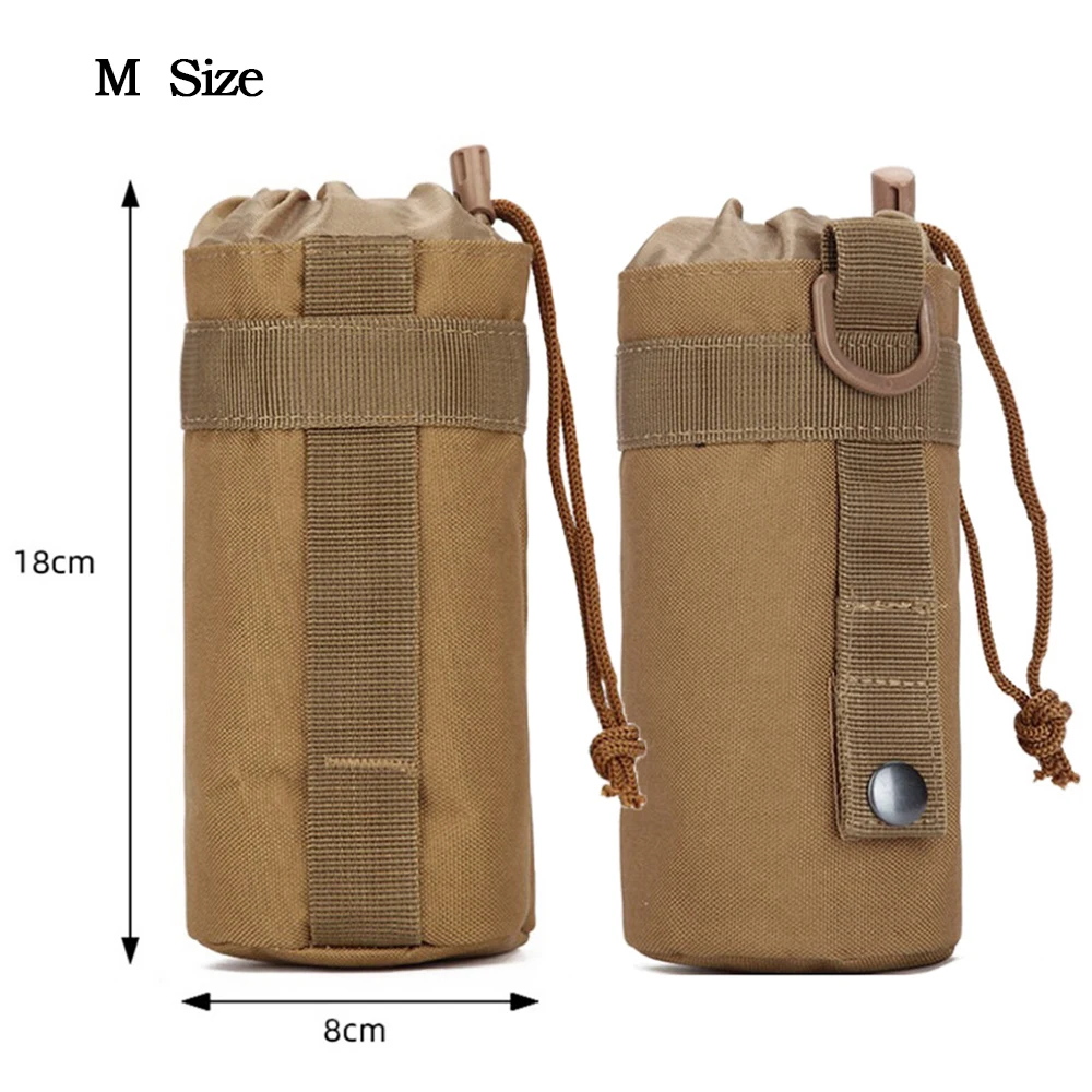 Torba na butelkę wody Molle Pokrowiec na butelkę wody Outdoor Travel Camping Hiking Cycling kettle Carrier Fishing Hunting Tool Storage Bag