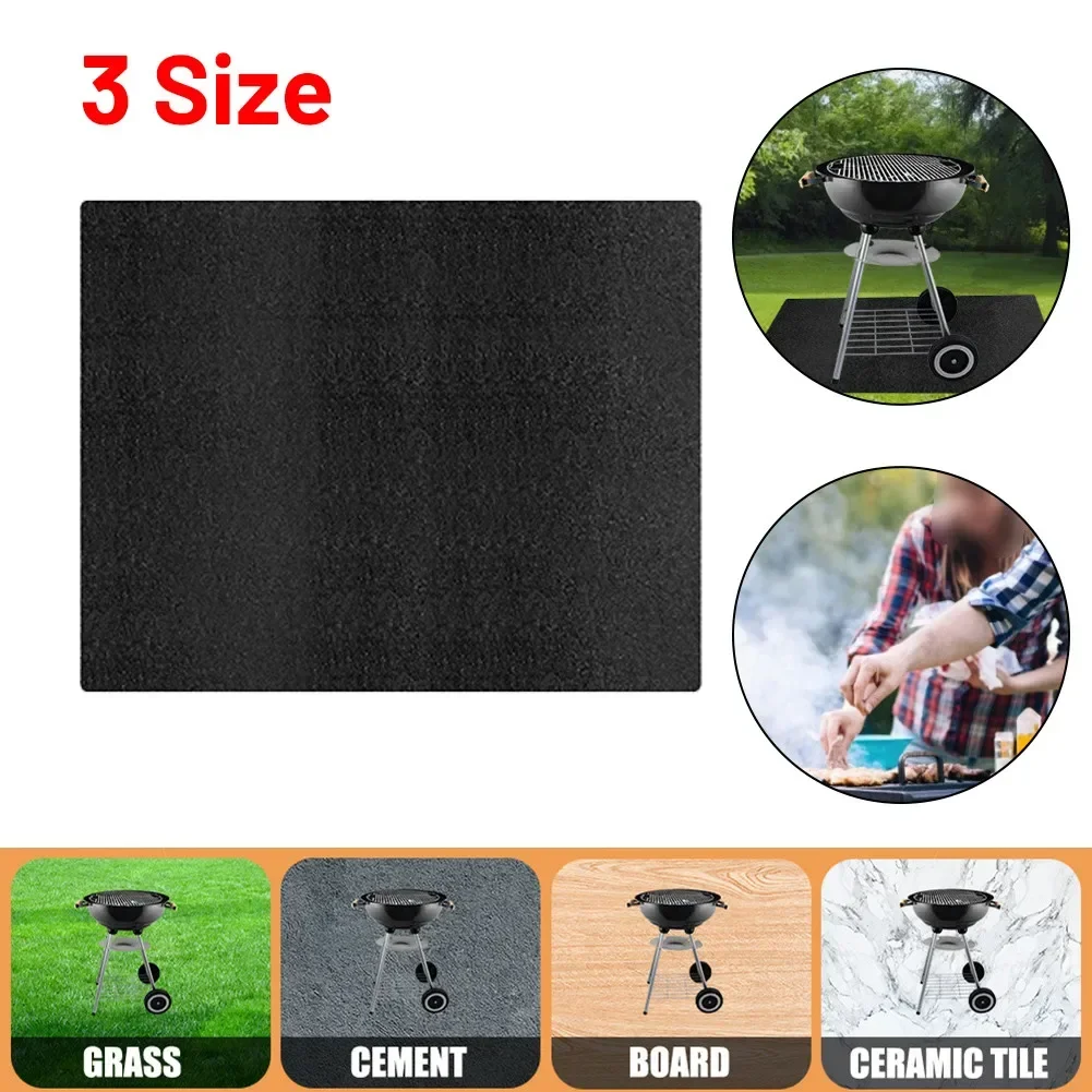 YTOM BBQ Grill Fireproof Fire Mat Barbecue Outdoor Baking Fireproof Heat Resistant Pad Floor Lawn Protection Rug BBQ Accessories