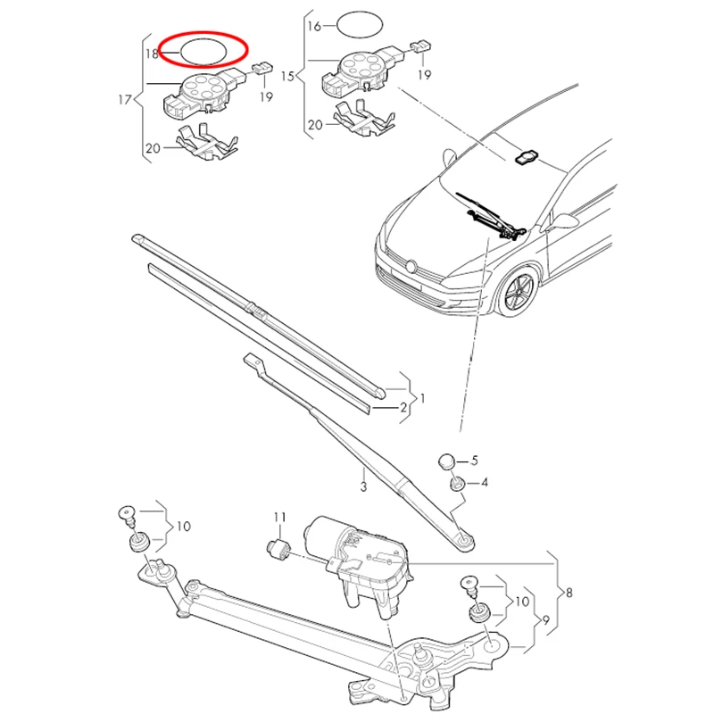 4X almohadilla de Gel con Sensor de luz de lluvia para asiento SKODA VW Kia película adhesiva cojín de silicona Kit de reparación de chips de