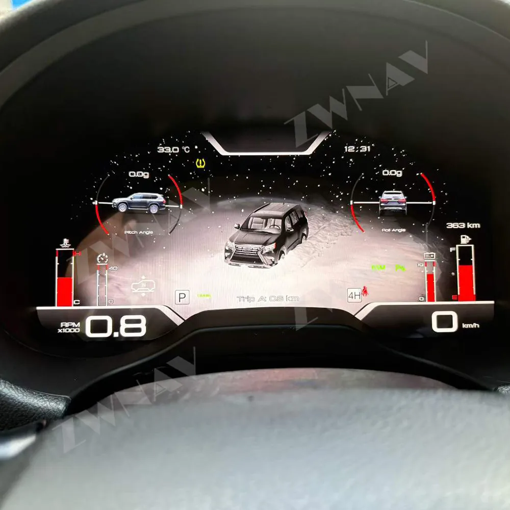 13.1 Inch Full LCD Instrument Cluster For Lexus GX GX400 GX460 2010-2021 Car Virtual Cockpit Speedometer Dashboard Panel