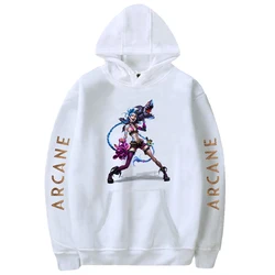 Fashion Arcane Jinx Merch Hoodie Men Women Harajuku Sweatshirt Streetwear Spring Autumn Game Lovers Clothes