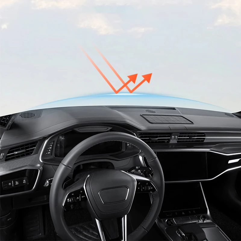 For Audi A6 A7 C8 2019 2020 2021 2022 2023 2024 Sun protection pad for center console silicone shading pad for instrument panel - view 2