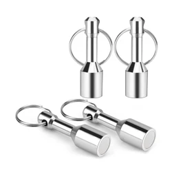 Neodymium Magnet Keychain Magnetic Weight Pendant Strong Magnetic Clasps Stainless Steel Magnet Ring for Necklaces Keychains