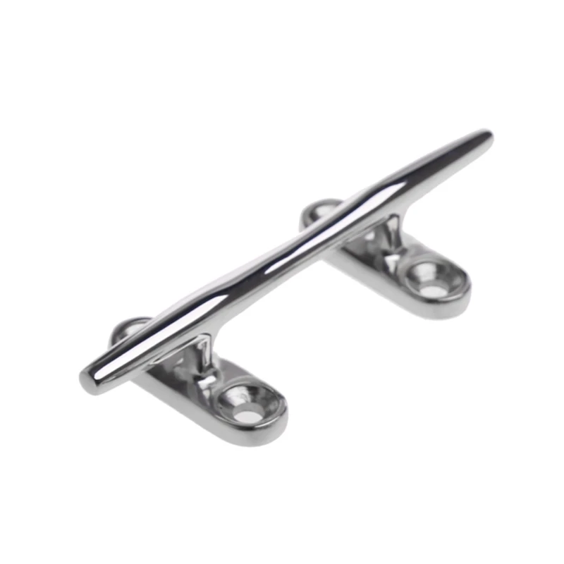 4/5 inch Boat Dock Open Base Cleat Marine Stainless Steel 316 Deck Rope Cleats Easy to Install