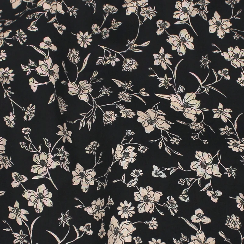 145x50cm Fresh Air Cotton Floral Cloth Dress Shirt ing Fabric Pure Active Printed Plain