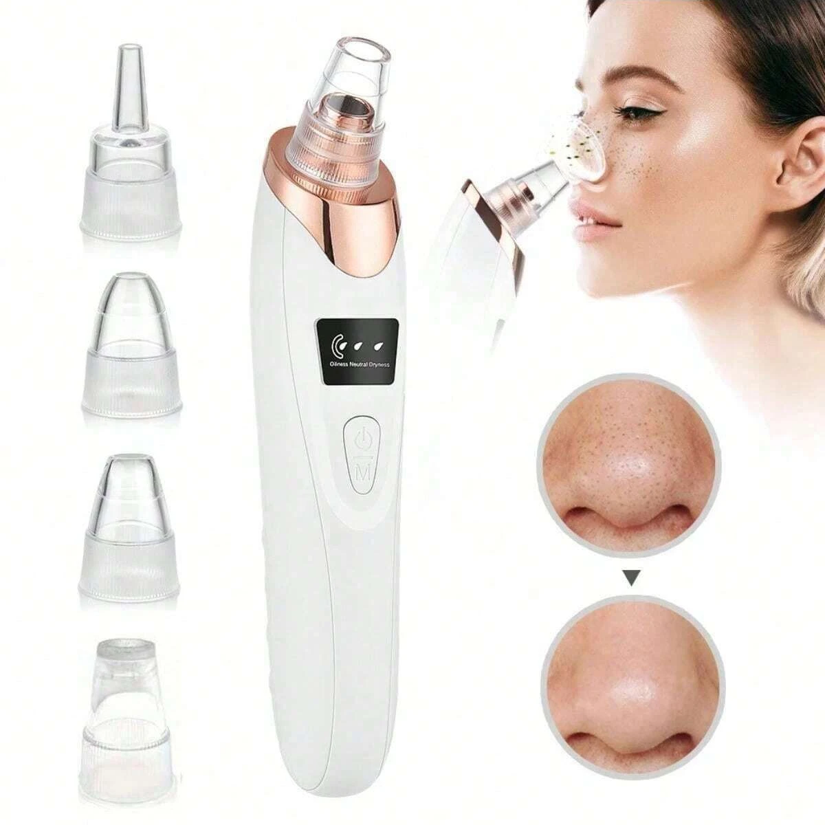 Electric Blackhead Remover Vacuum Cleaner Black Spots Removal Facial Deep Cleansing Pore Cleaner Machine Face Skin Care Tools