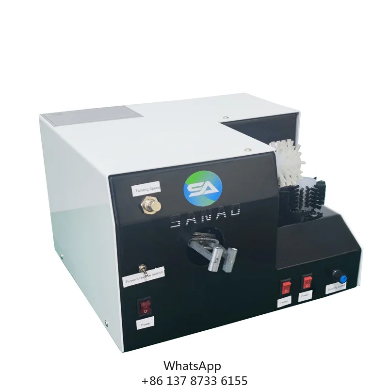 

High Speed Coaxial Cable Braided Metal Conductor Shield Wire Brushing And Twisting Machine