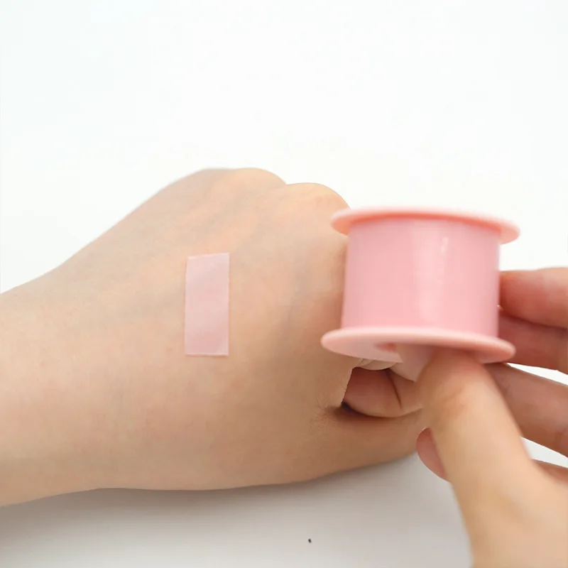 1 Stück Mikroporen-Silikon-Gel-Wimpernband aus Vliesstoff, atmungsaktiv, für empfindliche Haut geeignet, resistentes Unter-Augen-Pad für Wimpernverlängerungswerkzeuge – Detail 8