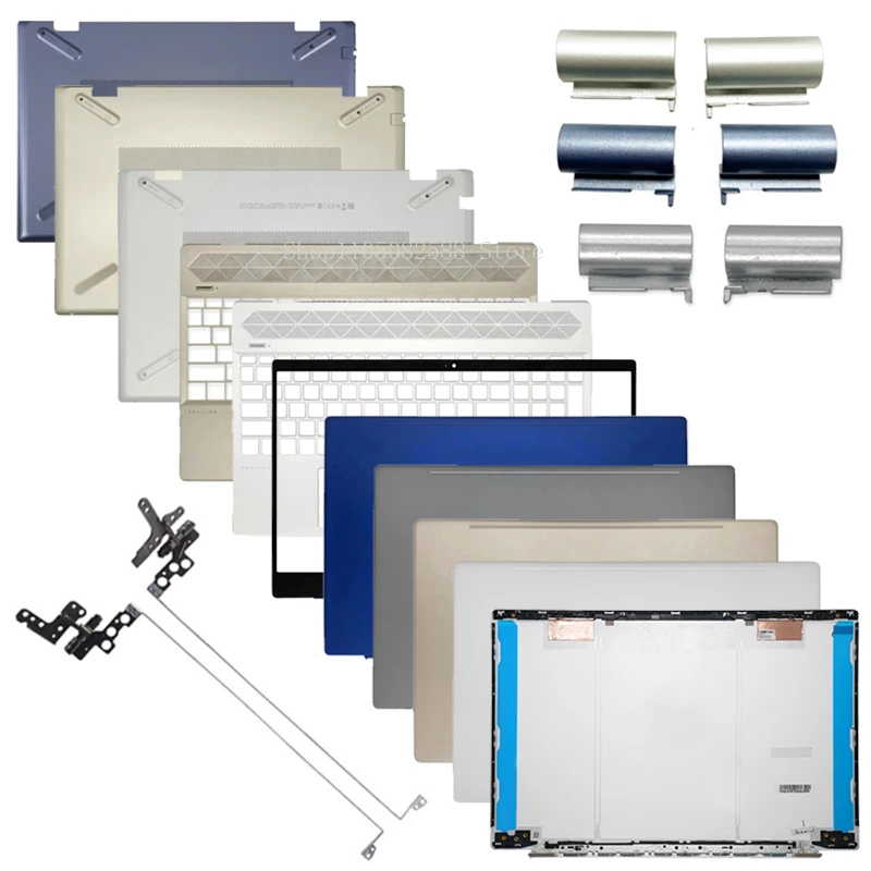 Nouveau boîtier d'ordinateur portable d'origine pour HP pavillon 15-CS 15-CW TPN-Q208 TPN-Q210 LCD couverture arrière lunette avant repose-paume boîtier inférieur charnières