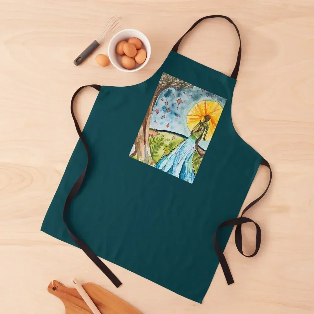 

Goddess of the Elements Apron Kitchen Handle For Women Custom kitchen jacket woman Apron