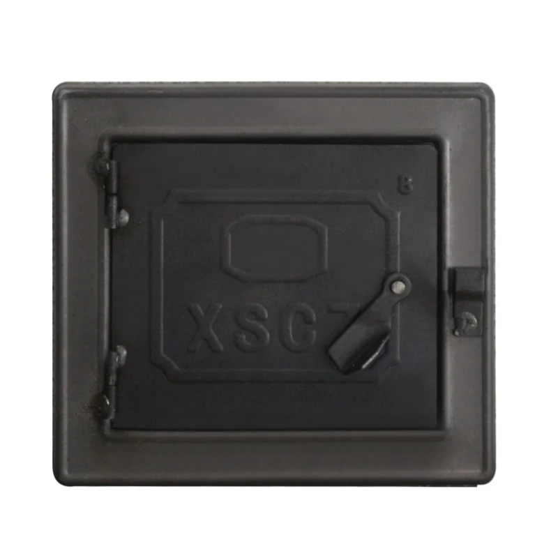 232x212mm Earth Stove Door for Chimney Access Firewood Stove Door Replacement Lockable Chimney Sweep Hatch with Closure Clasp