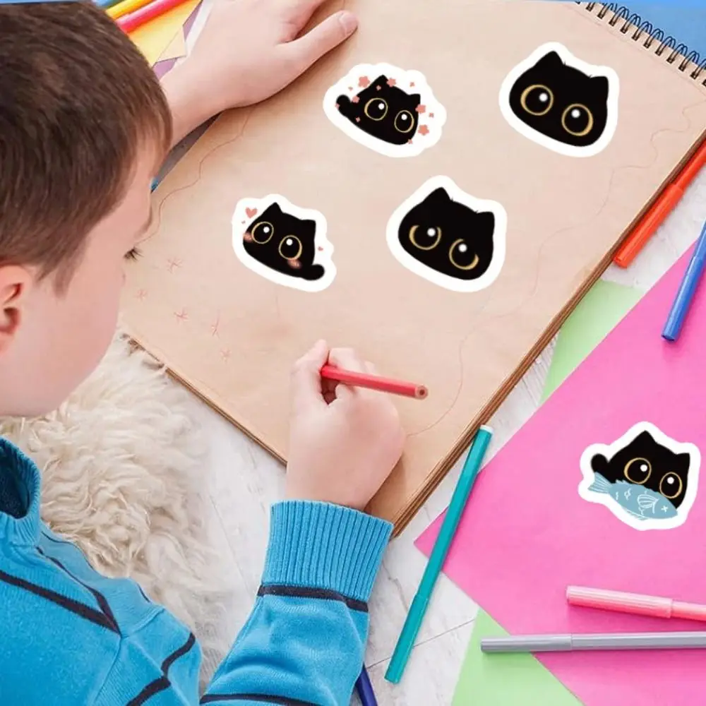 Siegel aufkleber Kleber niedliche Katze Aufkleber Mode lustige Katze Versiegelung etikett kawaii runde Cartoon Katze Klebeband Kleinkinder