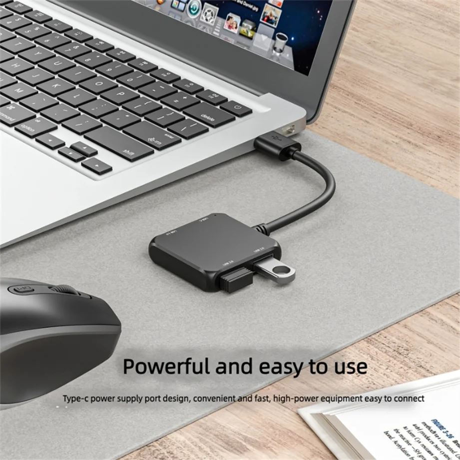USB C HUB 3.0 Type C 3.1 4 Port Multi Splitter Adapter OTG For keyboard U Disk Macbook Pro 13 15 Air Pro PC Computer Accessories