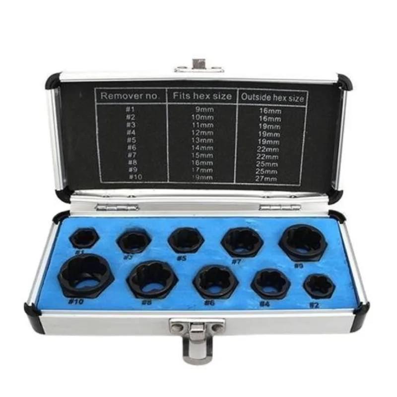 14 Pieces Damaged Screw Extractor Set Bolt Nut Removal Tools
