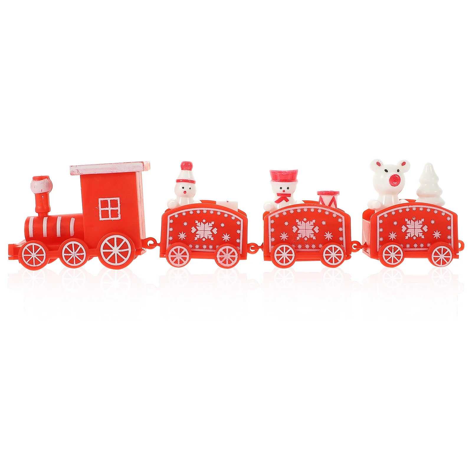 Christmas Gift Train Baking Decoration Ornaments Children's Day Toys Scene (bag-red) Xmas Decorations Trains