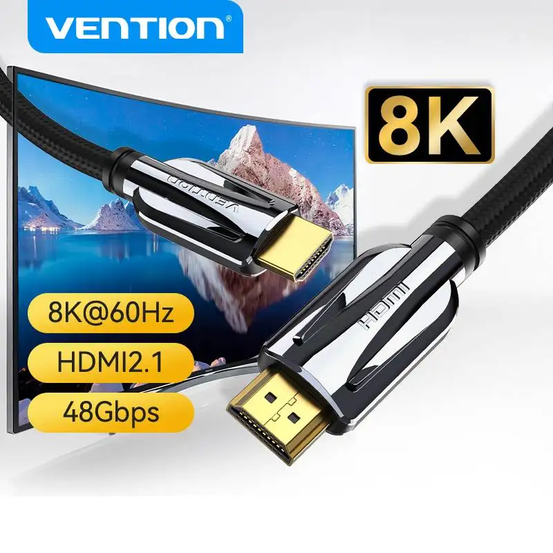 Przewód przedłużający HDMI 2.1 kabel 8K 4K 48Gbs kabel Hdmi o dużej szybkości transmisji kabel cyfrowy dla HDR10 + przełącznik PS4/5 TV, pudełko