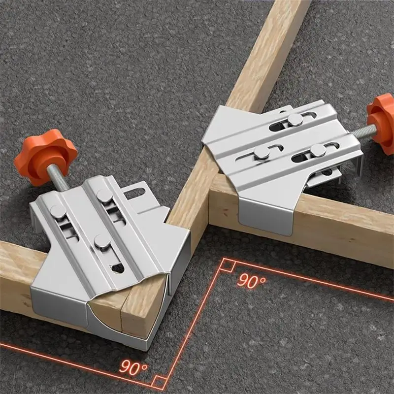 Steel 90 Degree Corner Clamp Right Angle Carpenter Quick Splicing Clamp Adjustable Jaw For DIY Framing Welding