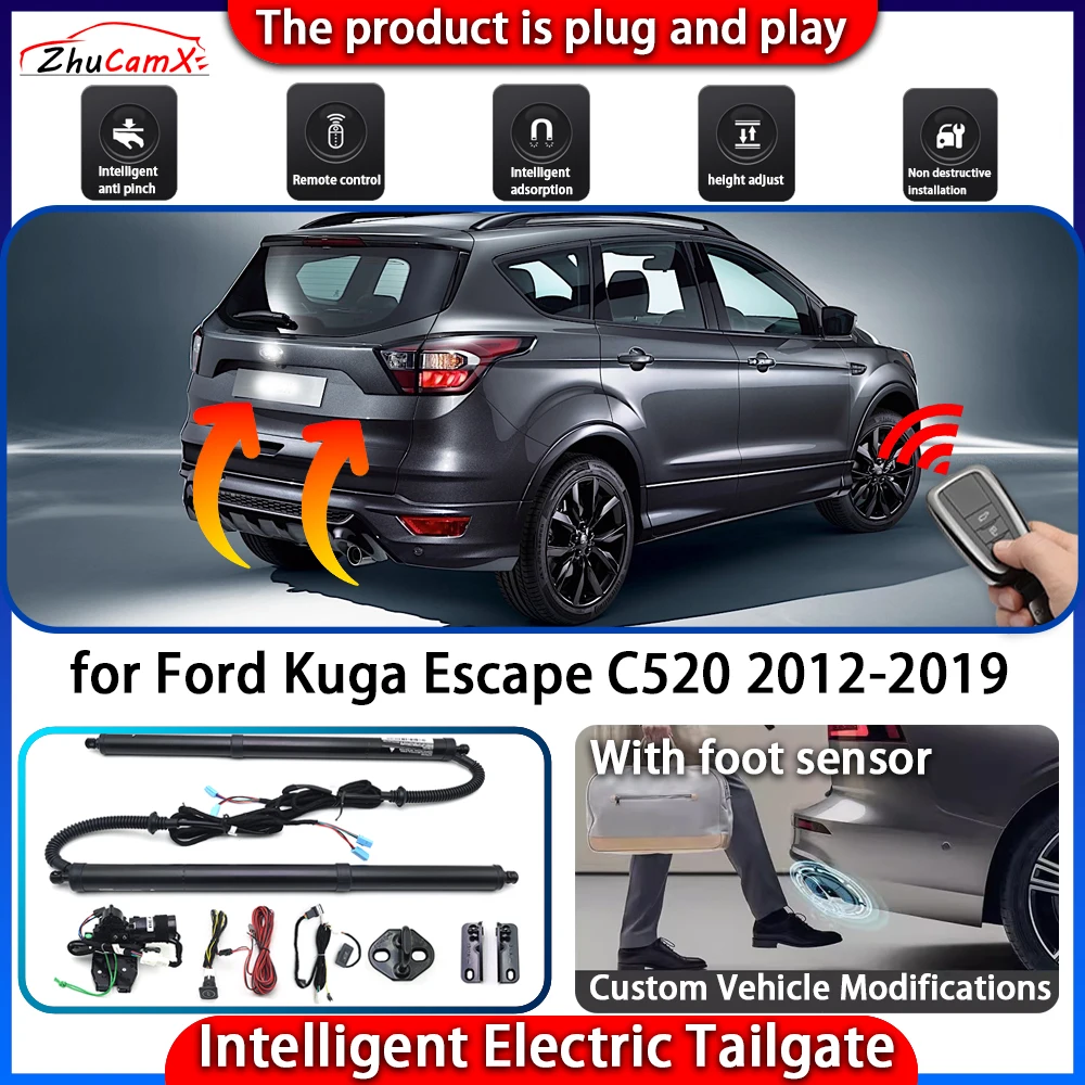 ZhuCamX Smart Powered Tailgate System for Ford Kuga Escape C520 2012-2019 Automatic Intelligent Electric Trunk Lift Control Kit