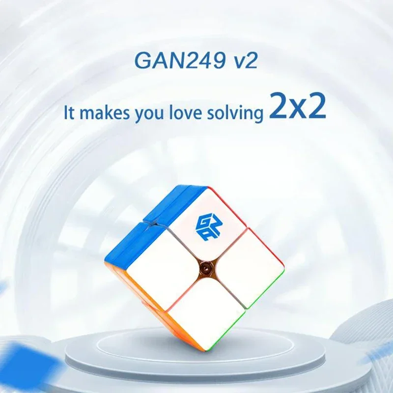 GAN 249 V2 Magic Speed Cube Stickerless GAN 249 V 2 Professional Fidget Toys GAN249 V 2 Cubo Magico Puzzle Gan 2x2 Cube