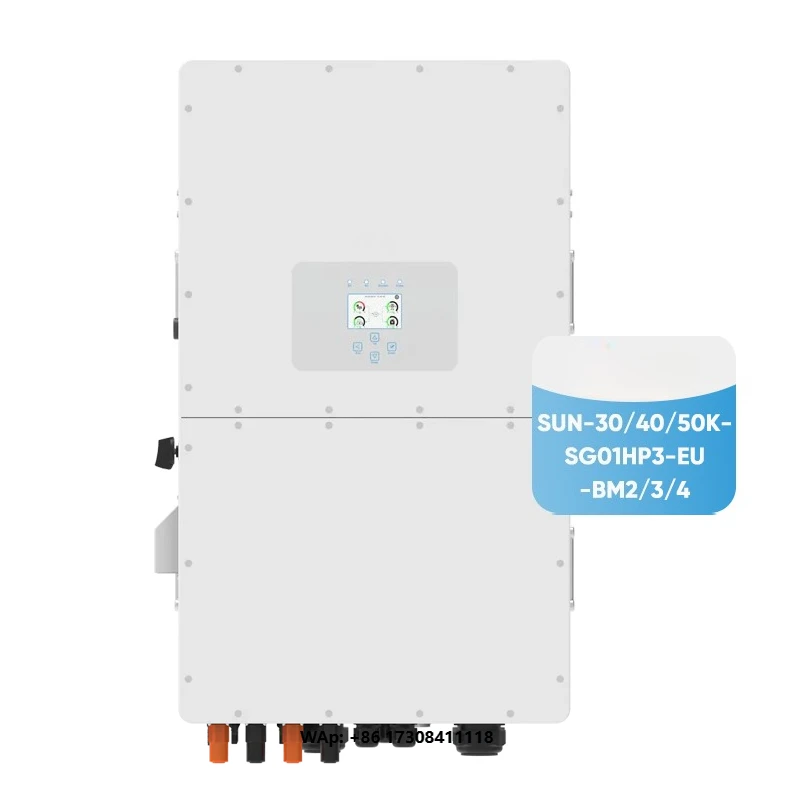 Deye 50kw 40kw 30kw 25kw 20kw 3 Phase Solar Hybrid Inverter High Voltage Energy Storage Inverter EU AM2 BM4