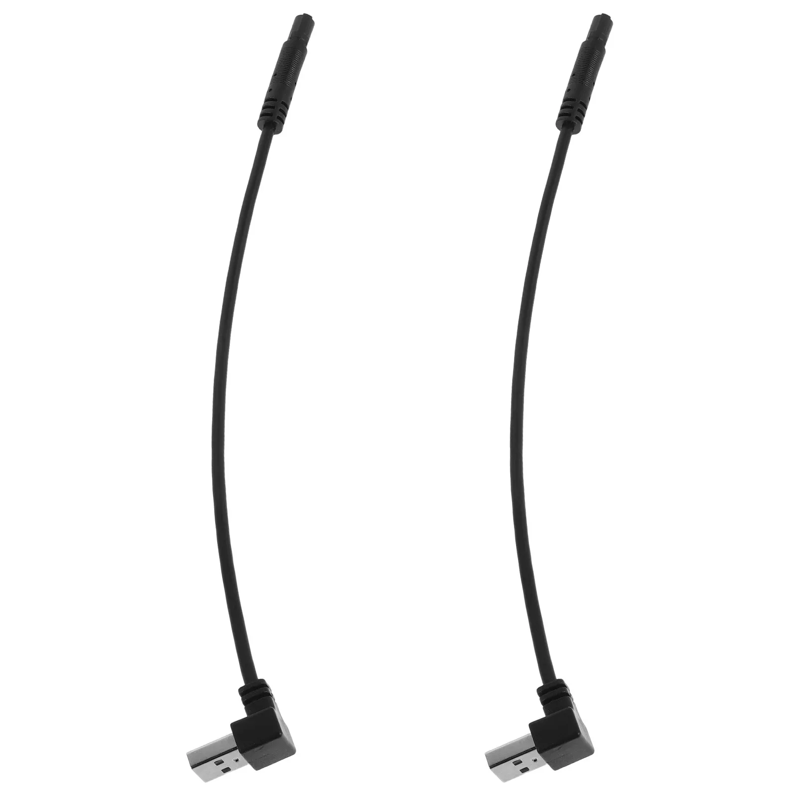 2Pcs Dashcam Power Cable Mini USB 5 Pins 8 Inch Low Voltage Protection Car Charging Cable Continuous Power Extension Wire Dash