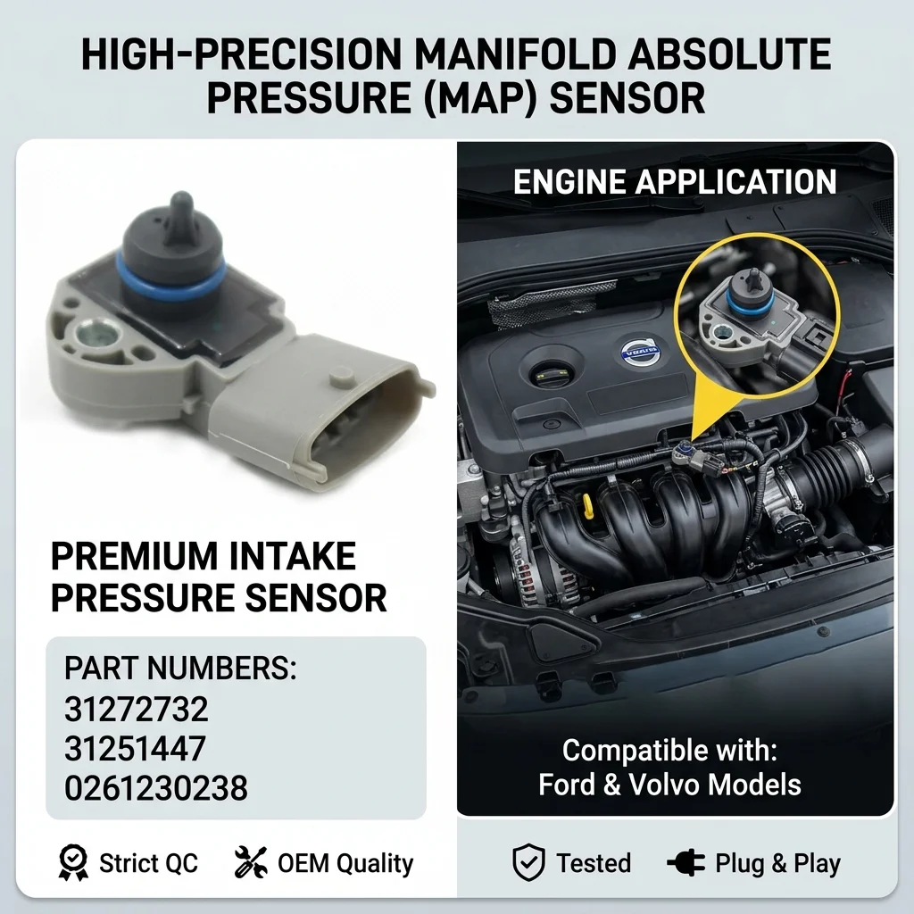

Новый датчик давления во впускном коллекторе 31272732 для Volvo S60 S80 V70 XC60 XC70 XC90, для Ford Focus 0261230238, автозапчасти