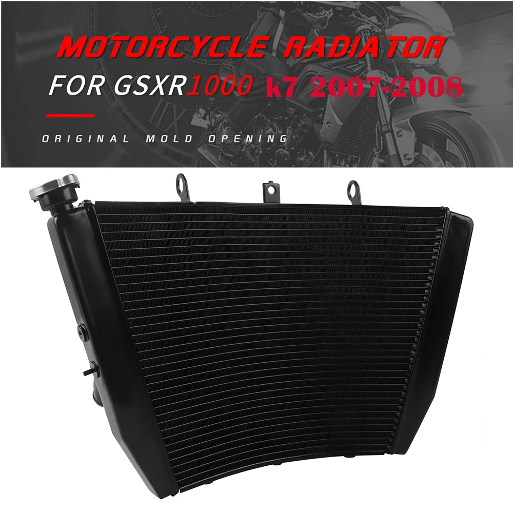 

For Suzuki GSXR1000 GSXR GSX-R 1000 K7 2007-2008 Motorcycle Engine Aluminum Cooler Cooling Coolant Radiator Water Tank