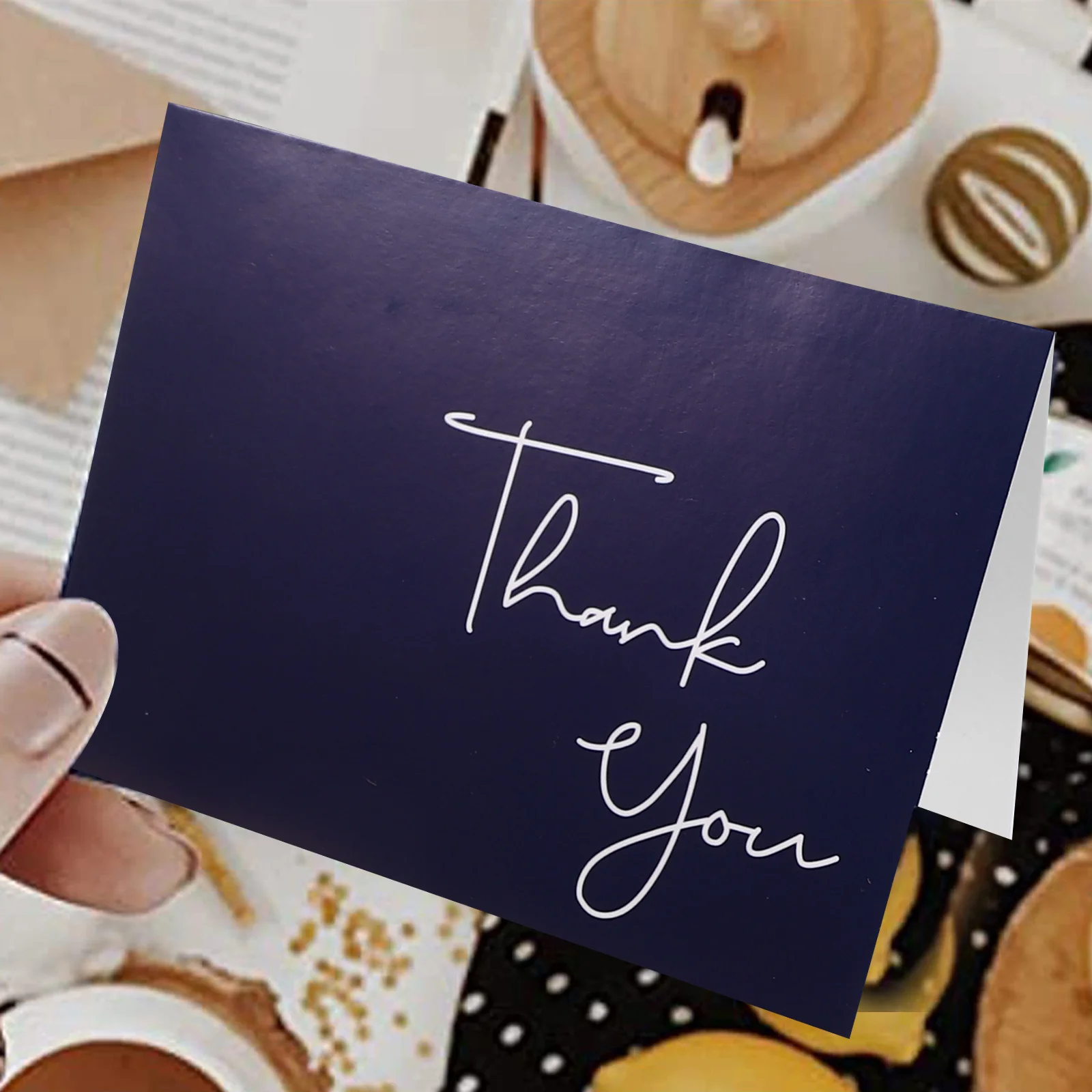 

10 Sets Thank You Cards Envelopes Blank Greeting Cards Teacher Friend Colleague Foldable Bulk Wedding Graduation Gifts Teaching