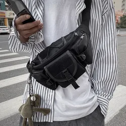 Unisex Waist Bag Tooling Trend Fanny Pack Banana Bags Multifunction Women Crossbody Waist Pack Streetwear Hip Hop Chest Bag