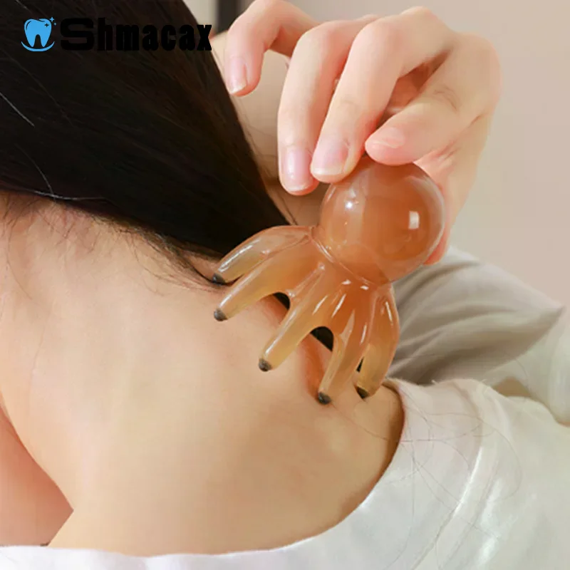 

Comb Scalp Gua Sha Resin Device 8Claws Therapy Relaxation Tool Hair Care BodyMassage