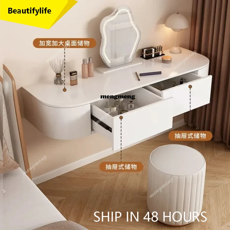 CC Beauty Cheap Vanity Table Girl Cosmetics Shelf Service College Dorm Essentials Dressing Table Organizer Penteadeira Home Deco