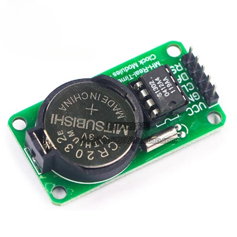 【 Five Pack 】 DS1302 Real Time Clock Module with Battery CR2032 When Power Down