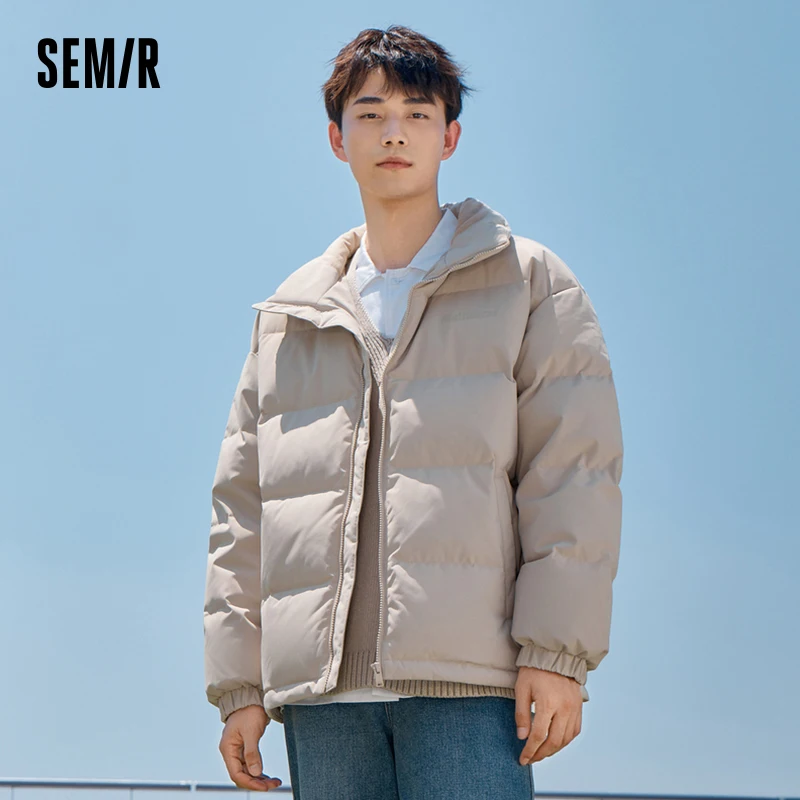 Semir Down Jacket Men 2023 Winter New Trendy Letter Oversize Warm Fashion Jacket