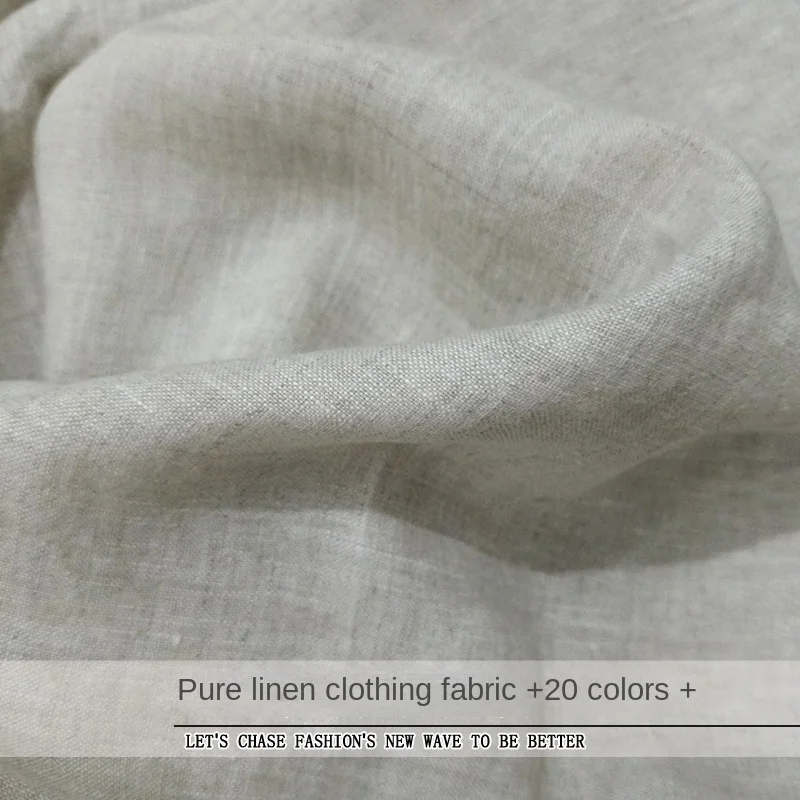 Linen Cloth Fabric By The Meter for Sewing Dress Suit Shirt Ventilate Comfortable and Soft Summer Purple Yellow