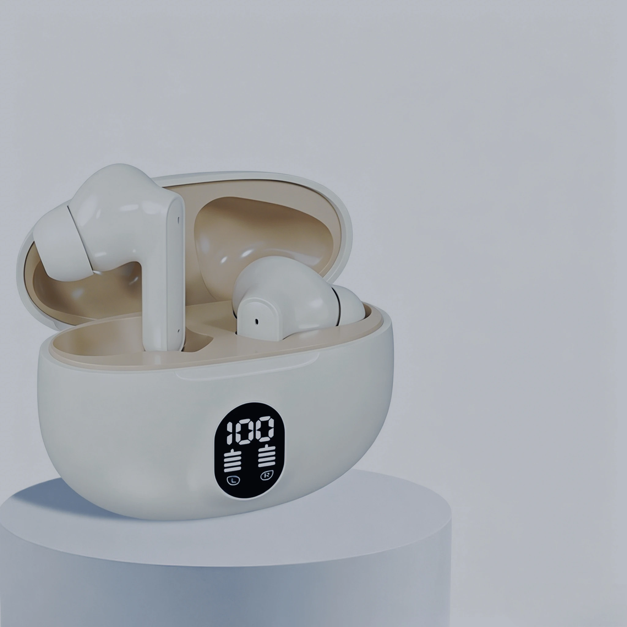 Mini Wireless Bluetooth Headphones Noise Isolation Large Battery for Extended Playtime Ideal for Calls Daily Built-in HD Mic